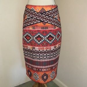 🌷ECI- Aztec Printed Pencil Skirt